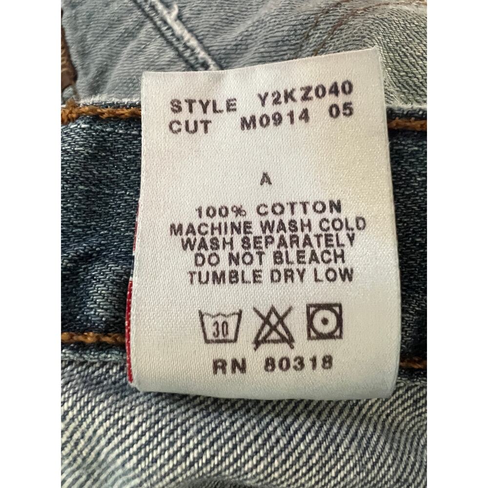 Lucky Brand Dungarees Santa Fe Jeans Men’s 32 Blue USA Made Straight Leg - Picture 10 of 10